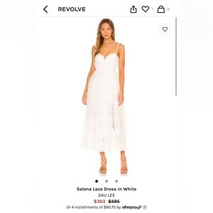 REVOLVE Selena Lace Dress in White